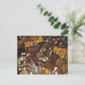 Carte Postale Egon Schiele Krumau Croissant des Maisons (Debout devant)