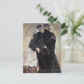 Carte Postale Egon Schiele Les Hermites (Debout devant)