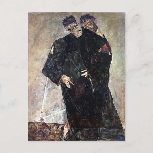 Carte Postale Egon Schiele Les Hermites (Devant)