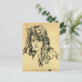 Carte Postale Egon Schiele - Madame Sohn (Debout devant)