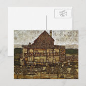 Carte Postale Egon Schiele - Maison avec bardeaux (Devant / Derrière)