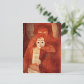 Carte Postale Egon Schiele - Mère et Enfant (Vierge) (Debout devant)