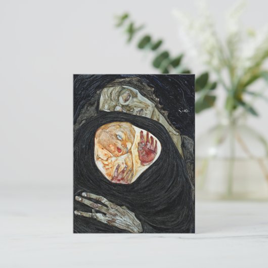 Carte Postale Egon Schiele Mère morte I (Debout devant)