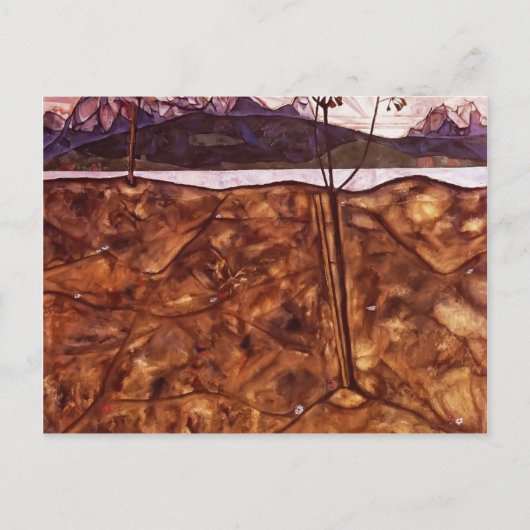 Carte Postale Egon Schiele - Paysage de la rivière (Devant)
