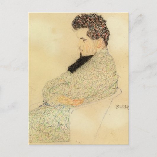 Carte Postale Egon Schiele - Portrait d'Arthur Lowenstein (Devant)