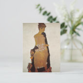 Carte Postale Egon Schiele - Portrait de Gerti Schiele (Debout devant)