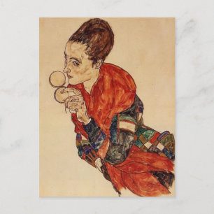 Carte Postale Egon Schiele-Portrait de l'actrice Marga Boerner