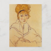 Carte Postale Egon Schiele - Portrait d'Edith Schiele (Devant)