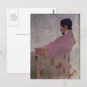 Carte Postale Egon Schiele-Portrait du peintre Anton Peschka (Devant / Derrière)