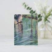 Carte Postale Egon Schiele- Trees Mirrored in a Pond (Debout devant)