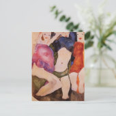 Carte Postale Egon Schiele - Trois Filles (Debout devant)