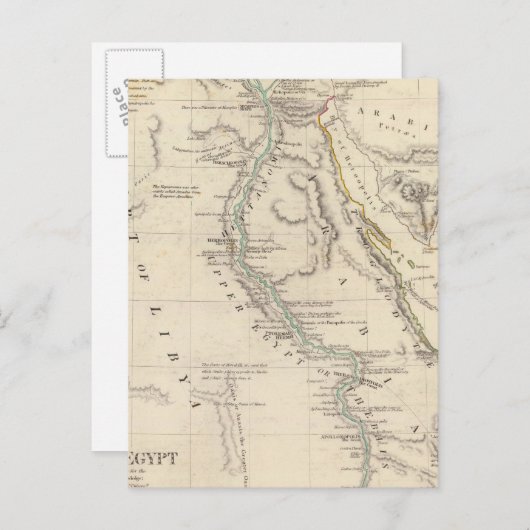 Carte Postale Égypte ancienne (Devant / Derrière)