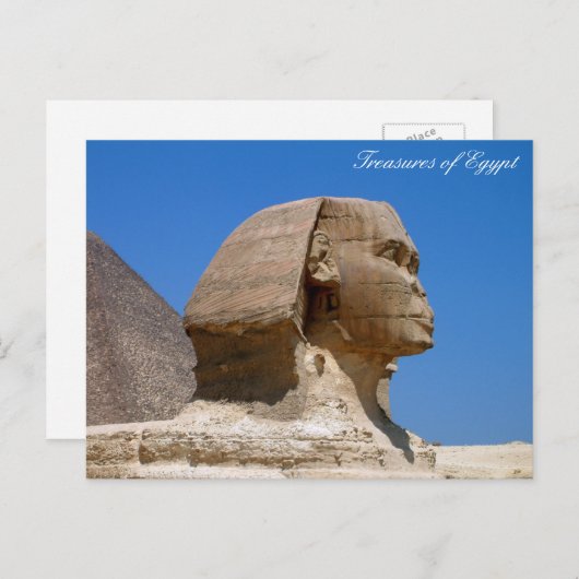 Carte Postale Egypte ancienne, Sphinx, Le Caire, vacances Egypte (Devant / Derrière)