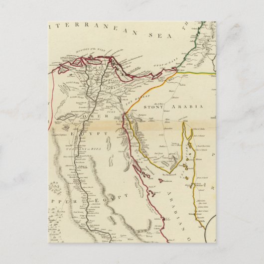 Carte Postale Égypte, Arabie, Palestine (Devant)