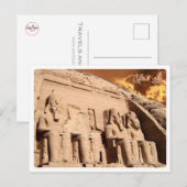 Carte Postale Égypte - Asan - Abou Simbel - (Devant / Derrière)