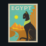 Carte Postale Égypte Cat<br><div class="desc">Anderson Design Group est une société d'illustration et de conception de pointe située à Nashville,  au Tennessee. Founder Joel Anderson Directives Team of talented artists to create original poster art that looks like classic vintage publicité prints from the 1920s to the 1960s.</div>