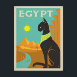 Carte Postale Égypte Cat<br><div class="desc">Anderson Design Group est une société d'illustration et de conception de pointe située à Nashville, au Tennessee. Founder Joel Anderson Directives Team of talented artists to create original poster art that looks like classic vintage publicité prints from the 1920s to the 1960s.</div>