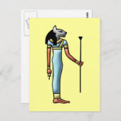 Carte Postale Egypte Déesse Bastet egypt goddess (Devant / Derrière)