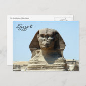 Carte Postale egypte face sphinx (Devant / Derrière)