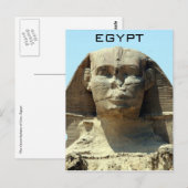 Carte Postale egypte face sphinx (Devant / Derrière)
