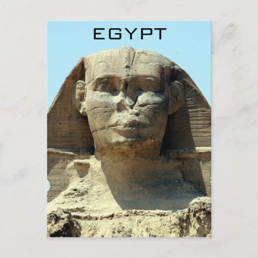 Carte Postale egypte face sphinx (Devant)