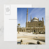 Carte Postale Egypte, Le Caire. L'imposante mosquée Mohammed Ali (Devant / Derrière)