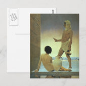 Carte Postale Egypte, Maxfield Parrish) (Devant / Derrière)