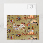 Carte Postale Égypte | Motif de symboles (Devant / Derrière)