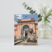 Carte Postale Egypte, Musée égyptien des antiquités, Le Caire (Debout devant)