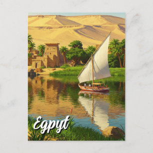 Carte Postale Égypte Nil Felucca
