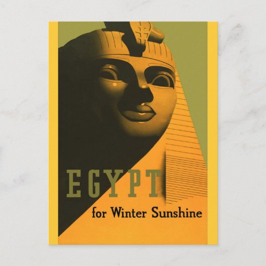 Carte Postale Égypte - Poster Vintage voyage Art (Devant)