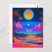 Carte Postale Égypte psychédélique (Devant / Derrière)