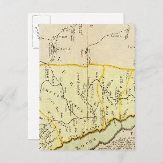 Carte Postale Égypte, Soudan (Devant / Derrière)