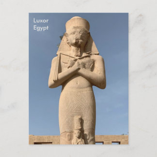 Carte Postale Egypte, Statue de Ramses II au Temple de Karnak, L