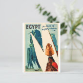 Carte Postale Egypte, Voile sur Nail River (Debout devant)