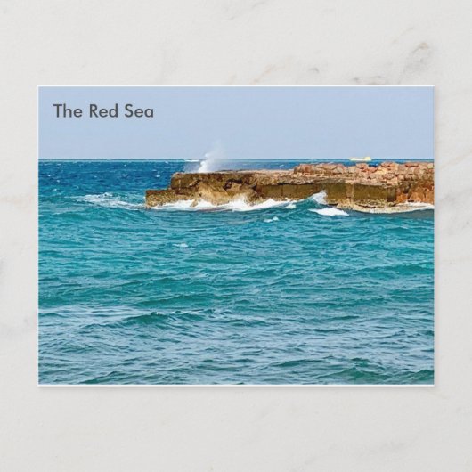 Carte Postale Égypte Vue de la mer Rouge depuis l'Égypte (Devant)