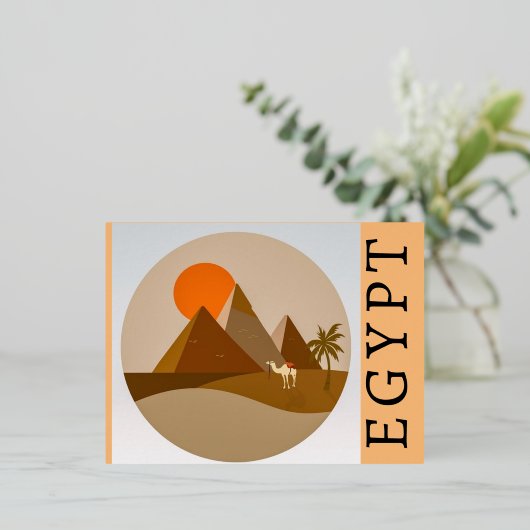 Carte postale égyptienne (Debout devant)