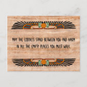 Carte postale égyptienne de bénédiction (déesse) (Devant)