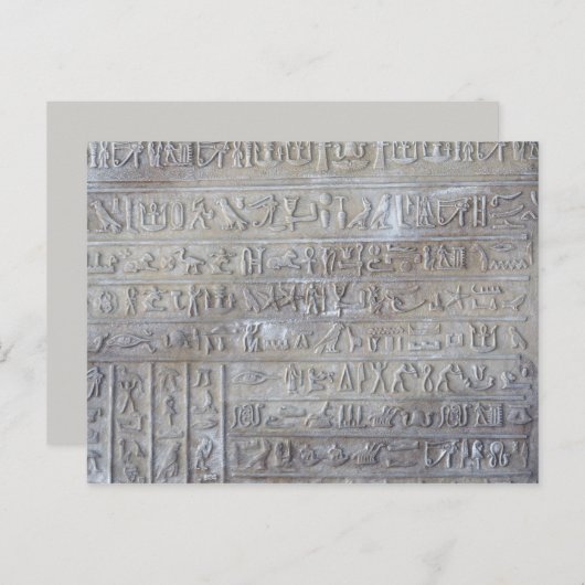 Carte postale égyptienne de chance (Devant / Derrière)