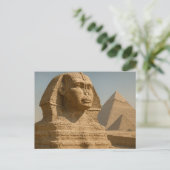 Carte postale égyptienne Majestic Sphinx Guardian (Debout devant)