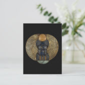 Carte postale égyptienne Scarab ailé (Debout devant)