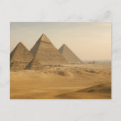 Carte postale égyptienne Vue du désert Pyramides d (Devant)