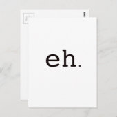 Carte Postale Ehh. Rouge noir (Devant / Derrière)