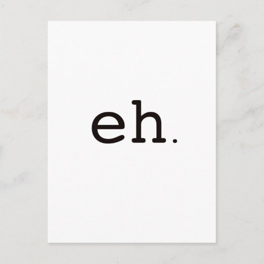 Carte Postale Ehh. Rouge noir (Devant)