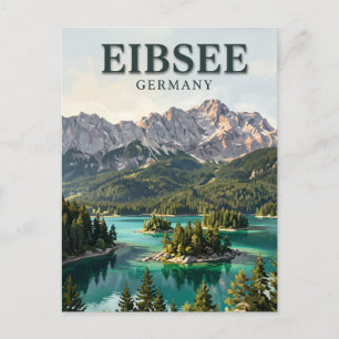 Carte Postale Eibsee Allemagne