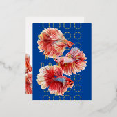 Carte postale Eid Nowruz Lucky Goldfish Trio (Recto/Verso)