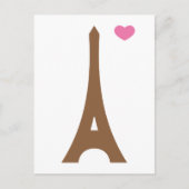 Carte Postale Eiffel amoureux... (Devant)