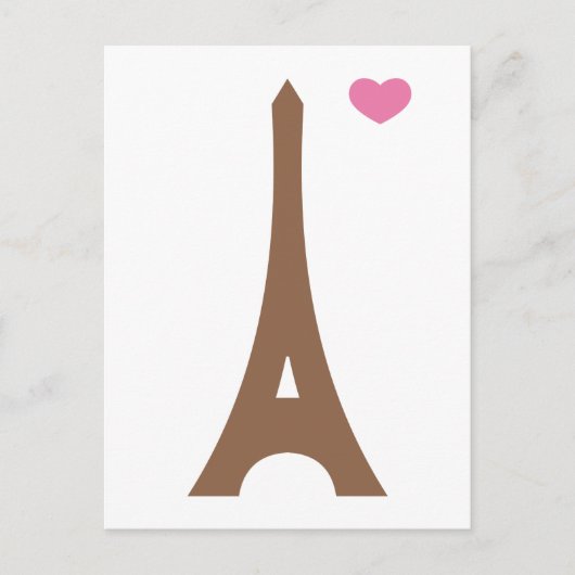 Carte Postale Eiffel amoureux... (Devant)
