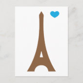 Carte Postale Eiffel amoureux... (Devant)