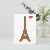 Carte Postale Eiffel amoureux... (Debout devant)